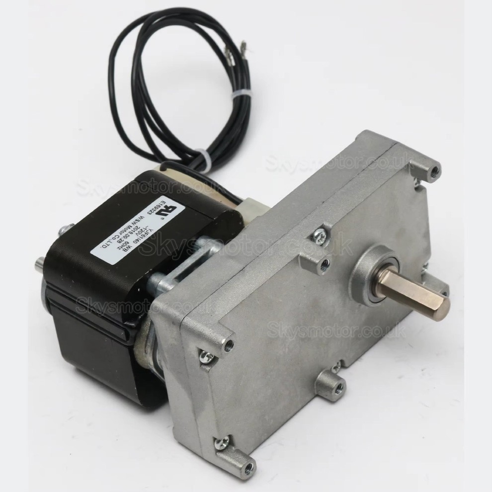 Shade Pole Gearmotor GF-YJ61 Single Phase AC 110/220V with Ratio 251:1 - 5078:1 Spur Gearbox